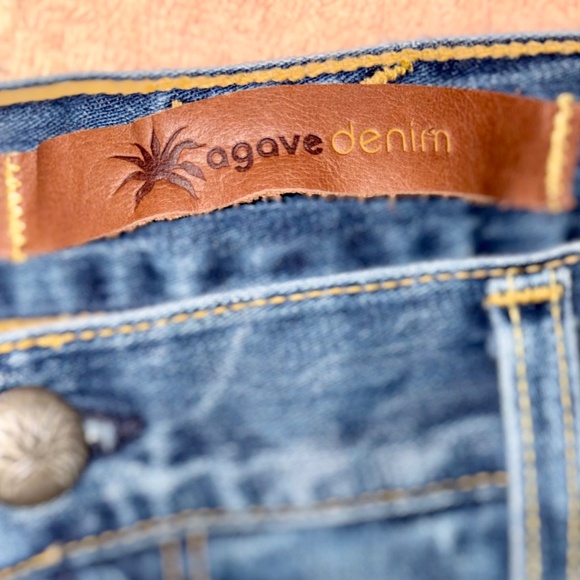 Agave Denim Men's Jeans Distressed Made in USA - Picture 3 of 7